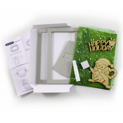 Wooden Christmas Frame Deco - Loose Wooden Christmas Frame Deco - Loose